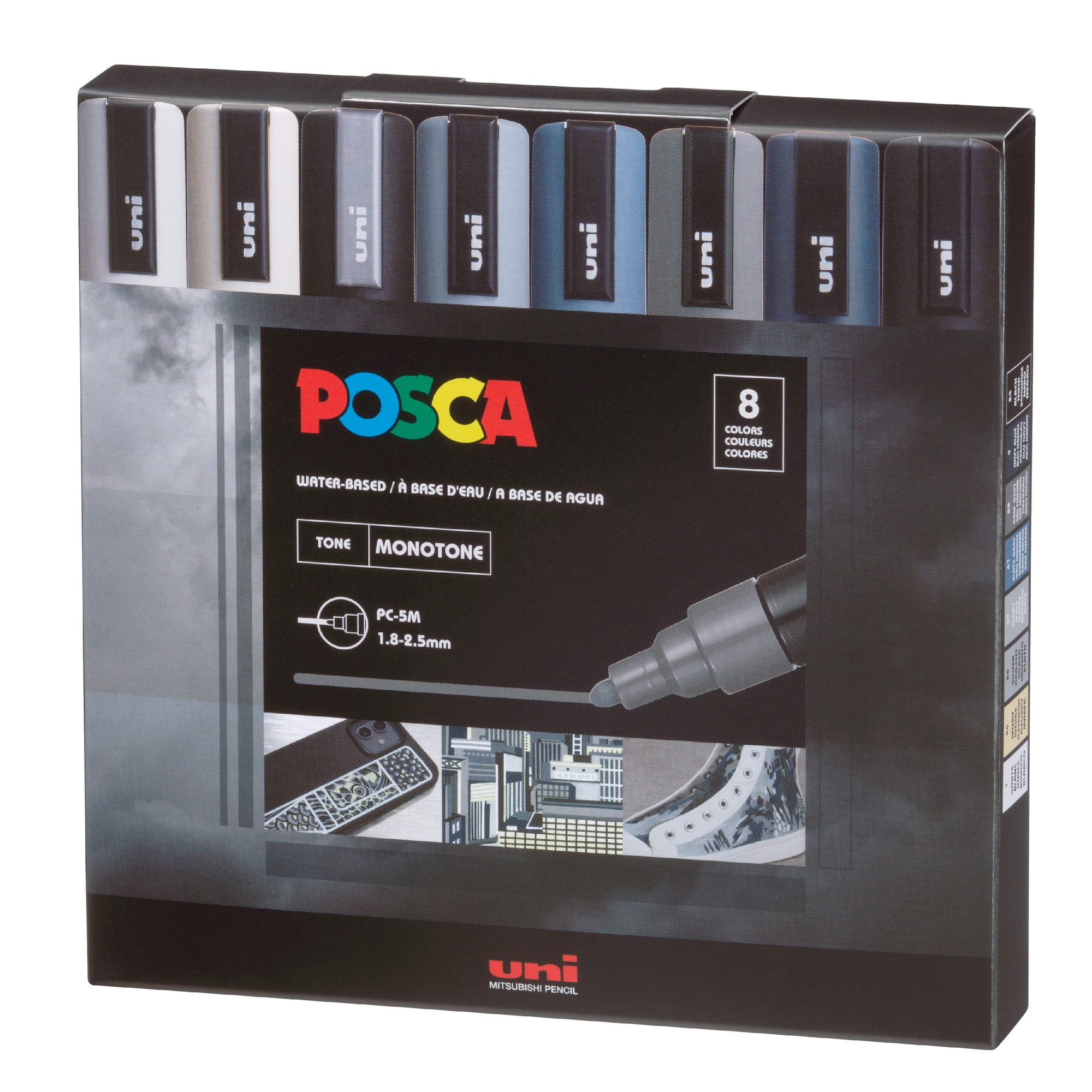 POSCA PC-5M Monotone Paint Marker Set